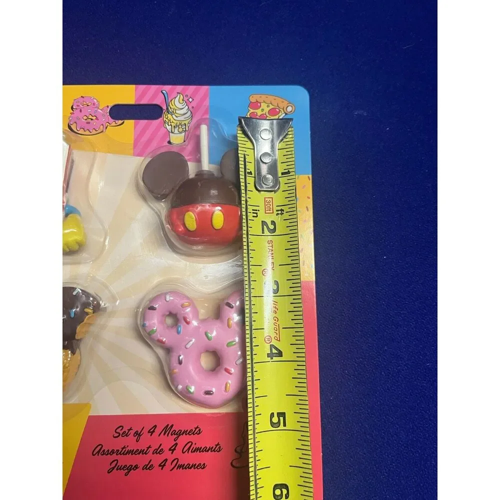 2024 Disney Parks Disney Eats Krispy Treat Donut Popcorn Apple Magnet Set HTF - Picture 5 of 16